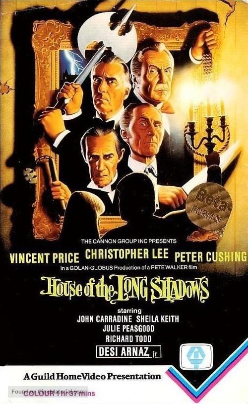 House of the Long Shadows - British VHS movie cover