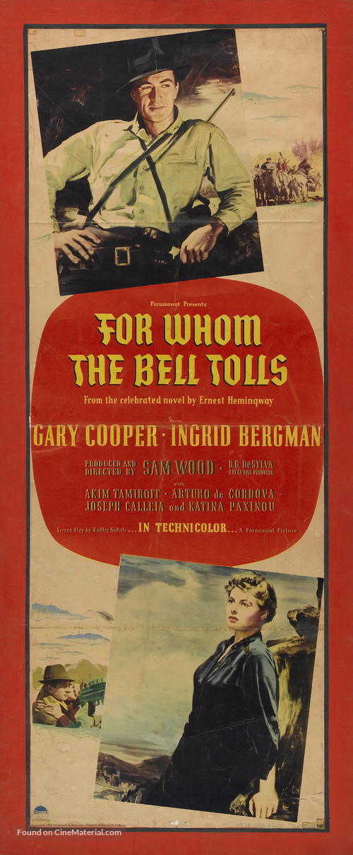 For Whom the Bell Tolls - Movie Poster