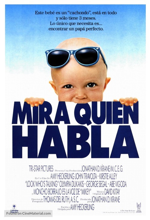 Look Who&#039;s Talking - Spanish Movie Poster