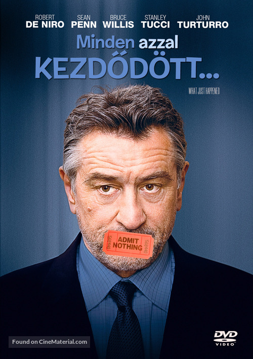 What Just Happened - Hungarian DVD movie cover