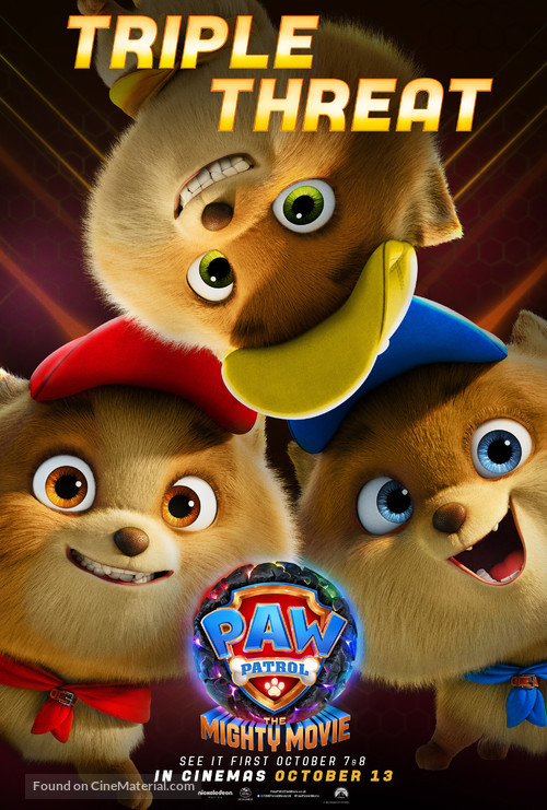 PAW Patrol: The Mighty Movie - British Movie Poster