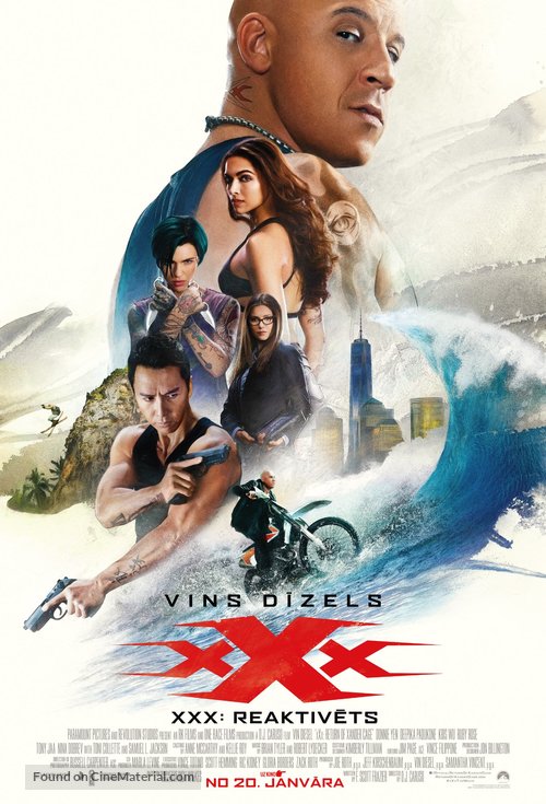 xXx: Return of Xander Cage - Latvian Movie Poster