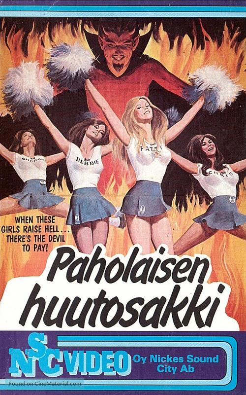 Satan&#039;s Cheerleaders - Finnish VHS movie cover