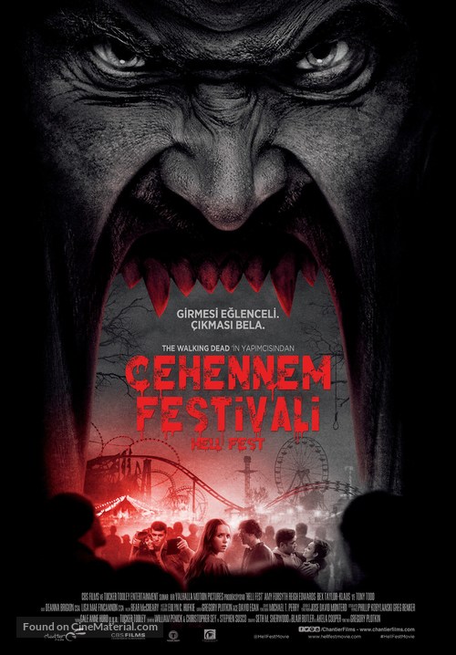 Hell Fest - Turkish Movie Poster