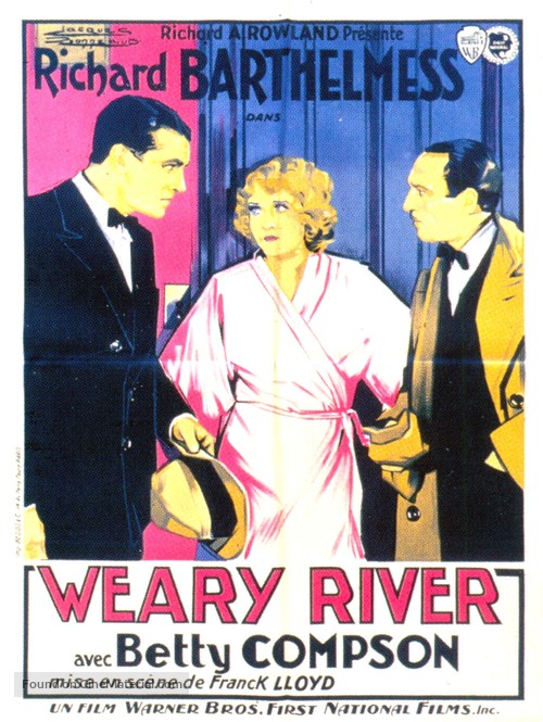 Weary River - French Movie Poster