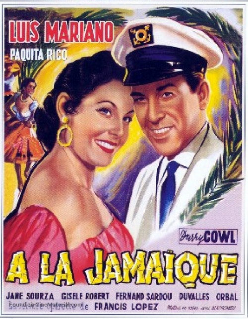 &Agrave; la Jama&iuml;que - Belgian Movie Poster