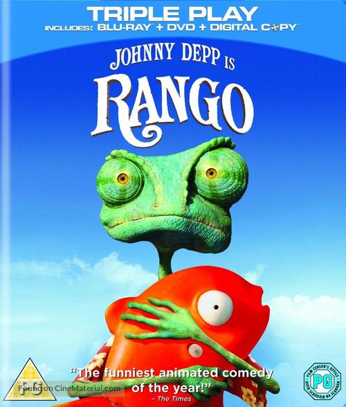 Rango - British Blu-Ray movie cover