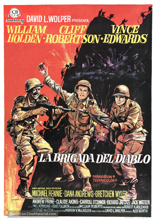 The Devil&#039;s Brigade - Spanish Movie Poster