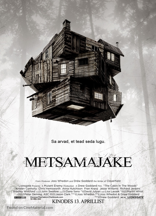 The Cabin in the Woods - Estonian Movie Poster