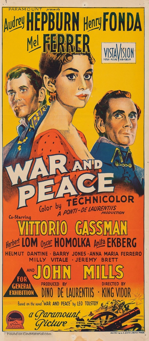 War and Peace - Australian Movie Poster