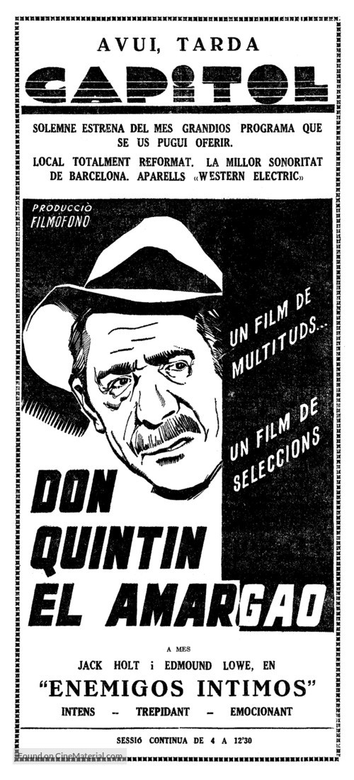 Don Quint&iacute;n el amargao - Spanish poster