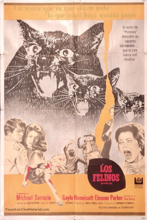 Eye of the Cat - Mexican Movie Poster