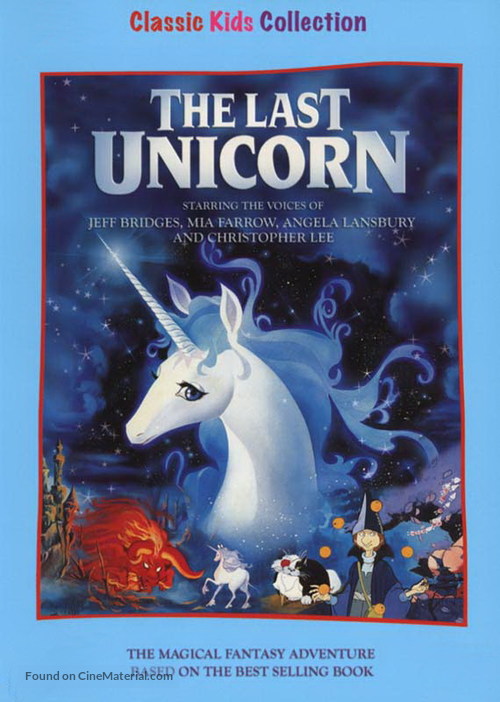 The Last Unicorn - DVD movie cover
