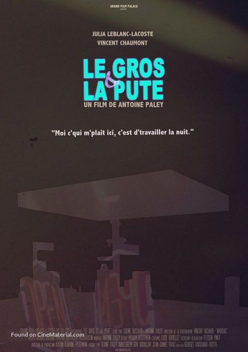 Le gros et la pute - French Movie Poster