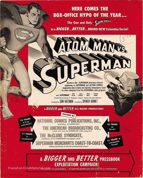 Atom Man Vs. Superman - poster