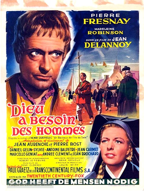 Dieu a besoin des hommes - Belgian Movie Poster