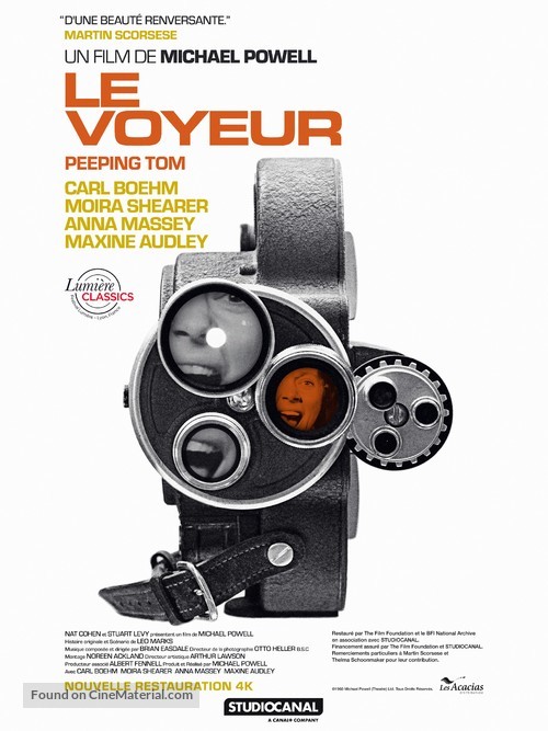 Peeping Tom - French Re-release movie poster