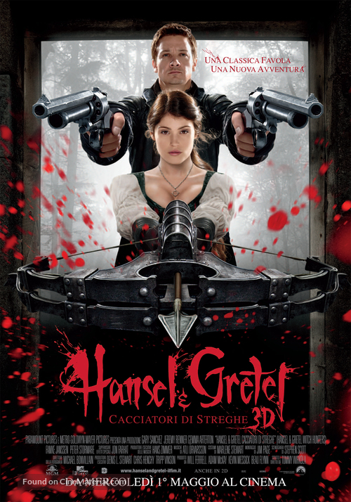 Hansel &amp; Gretel: Witch Hunters - Italian Movie Poster