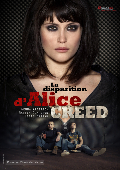 The Disappearance of Alice Creed - French Movie Poster