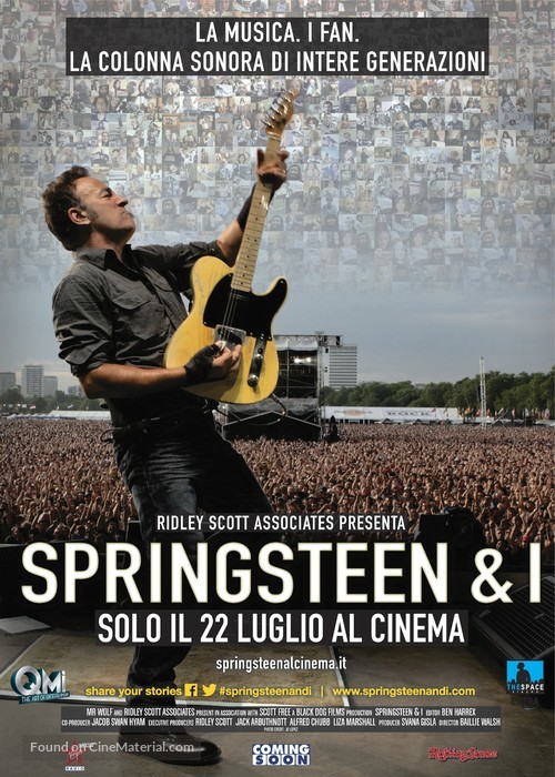 Springsteen &amp; I - Italian Movie Poster