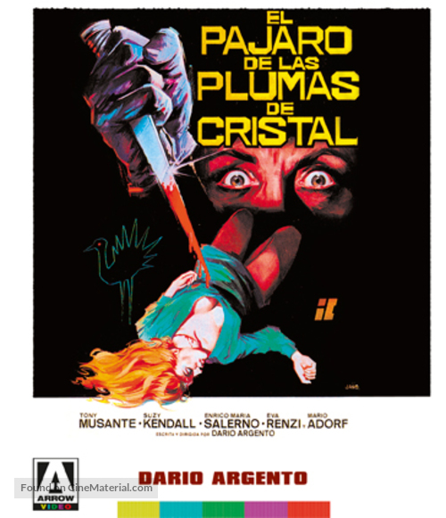 L&#039;uccello dalle piume di cristallo - British Blu-Ray movie cover