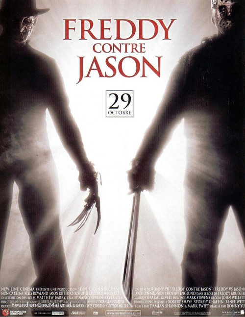 Freddy vs. Jason - French Movie Poster