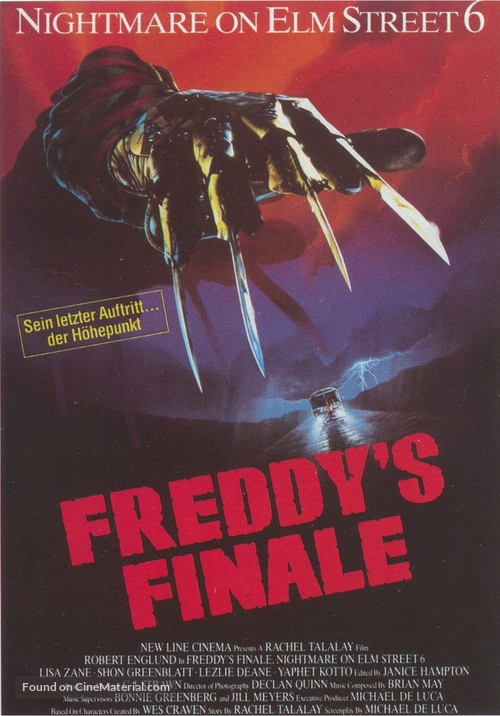 Freddy&#039;s Dead: The Final Nightmare - German Movie Poster