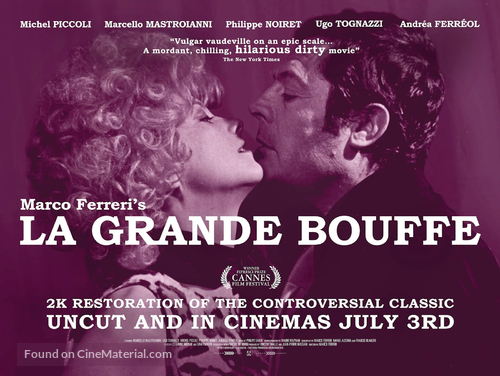 La grande bouffe - British Re-release movie poster