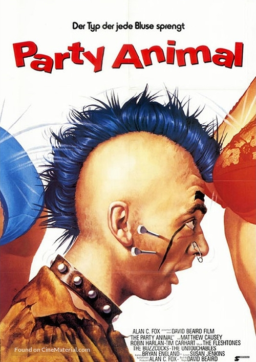The Party Animal - German Movie Poster