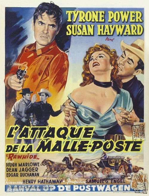 Rawhide - Belgian Movie Poster