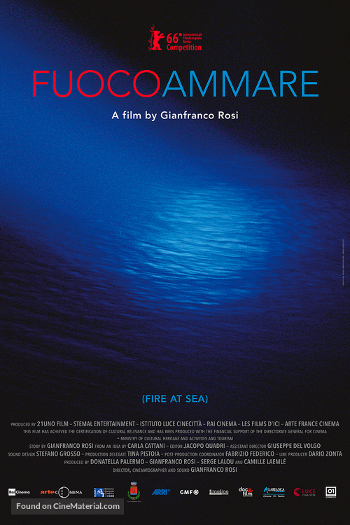 Fuocoammare - Italian Movie Poster