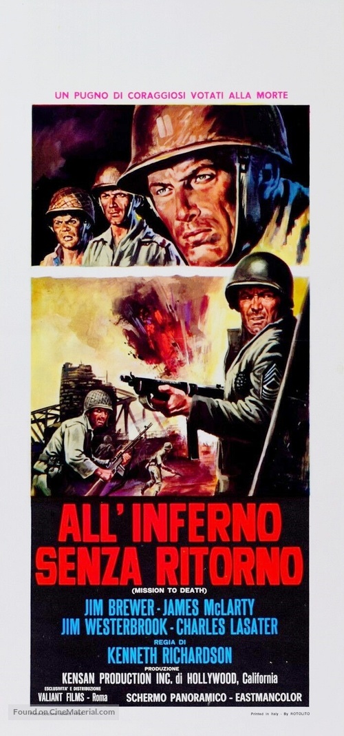 Mission to Death - Italian Movie Poster