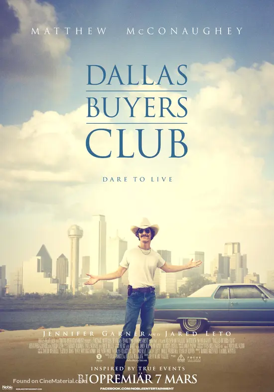 Dallas Buyers Club - Swedish Movie Poster