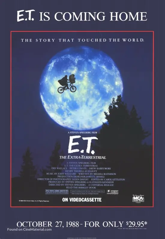 E.T. the Extra-Terrestrial - Movie Poster E.T. the Extra-Terrestrial - Movie Poster