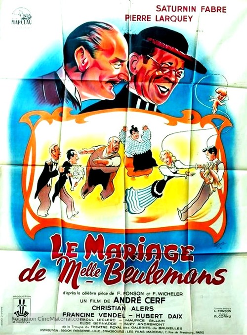 Le mariage de Mademoiselle Beulemans - French Movie Poster
