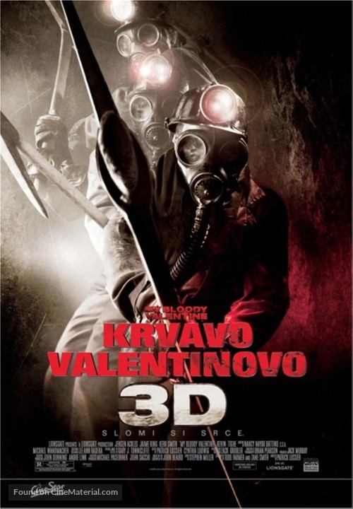 My Bloody Valentine - Croatian Movie Poster
