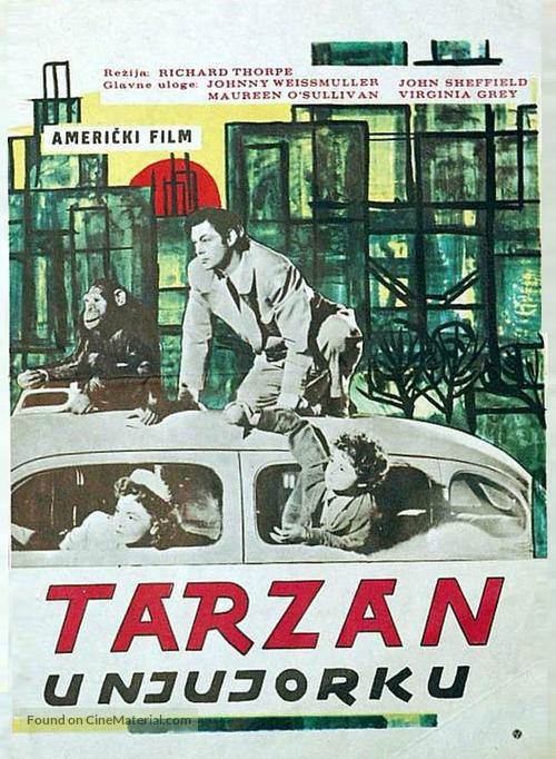 Tarzan&#039;s New York Adventure - Yugoslav Movie Poster