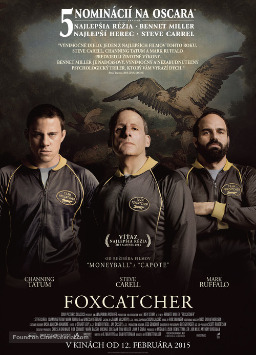 Foxcatcher - Slovak Movie Poster