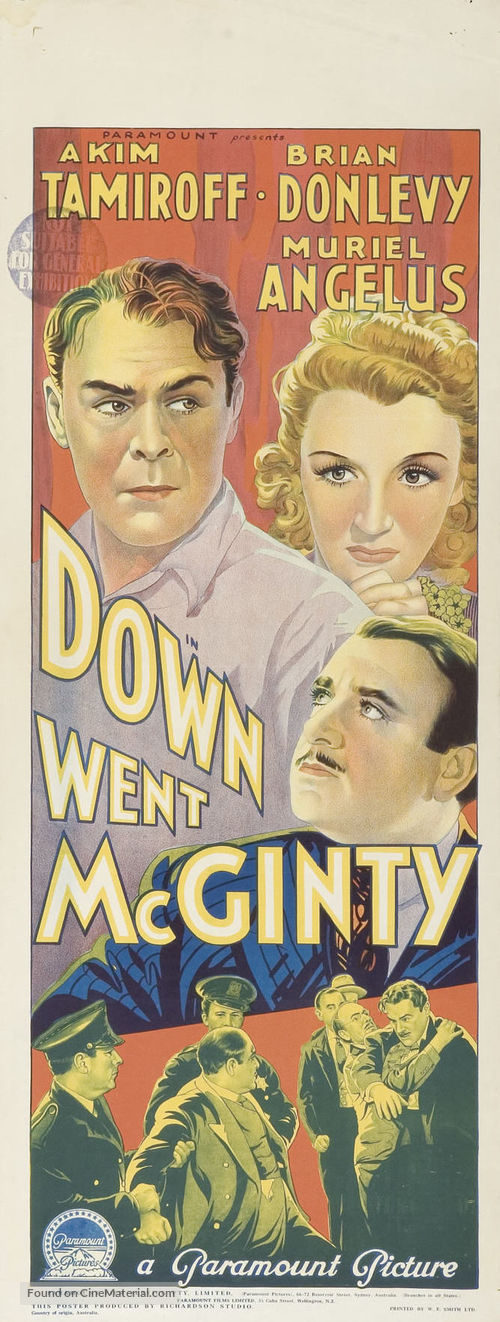 The Great McGinty - Australian Movie Poster