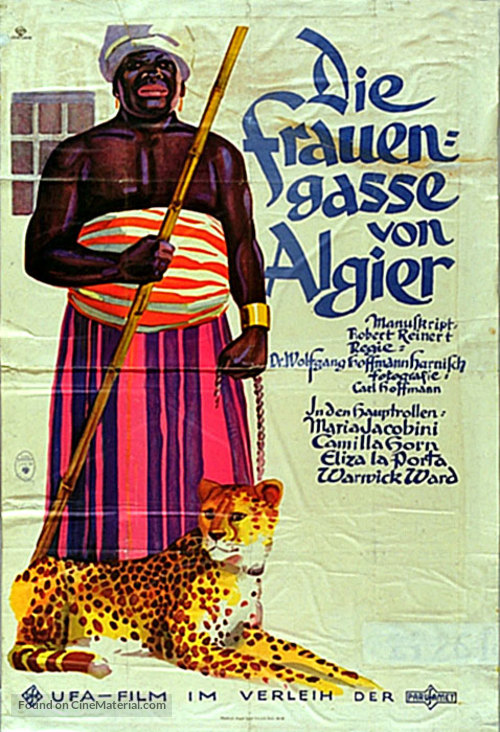 Die Frauengasse von Algier - German Movie Poster