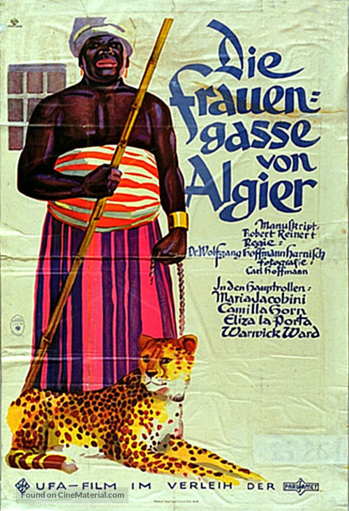 Die Frauengasse von Algier - German Movie Poster