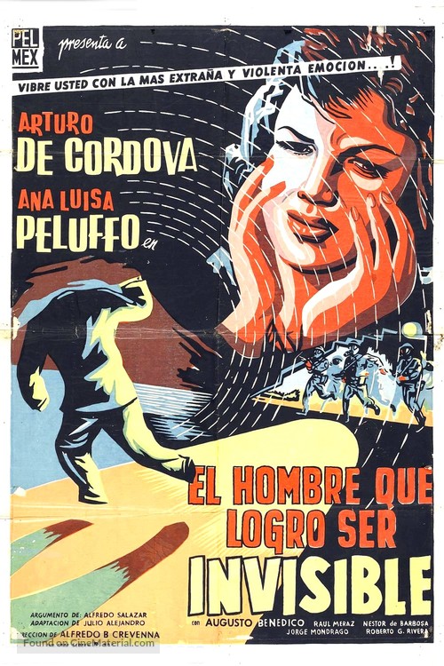 El hombre que logr&oacute; ser invisible - Mexican Movie Poster