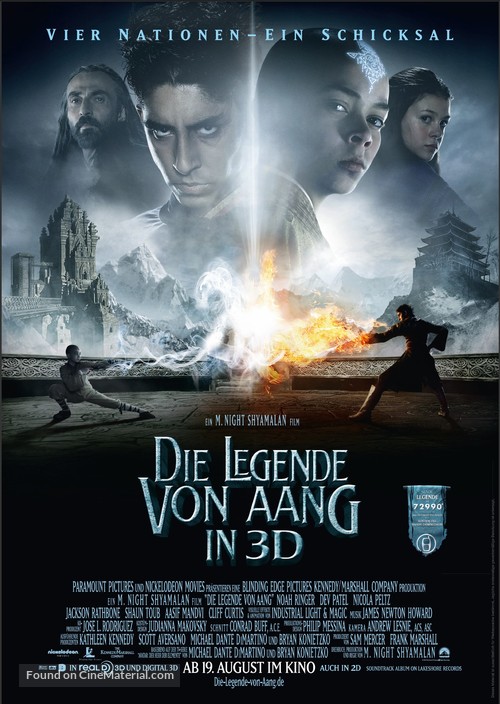 The Last Airbender - German Movie Poster