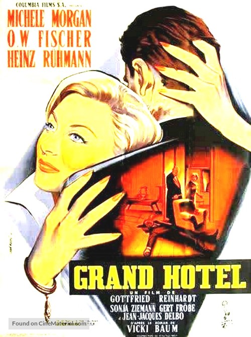 Menschen im Hotel - French Movie Poster