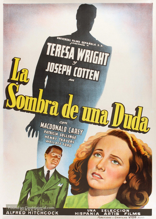 Shadow of a Doubt - Spanish Movie Poster