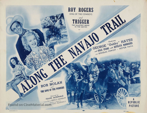 Along the Navajo Trail - Re-release movie poster