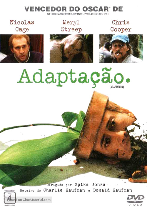 Adaptation. - Brazilian DVD movie cover