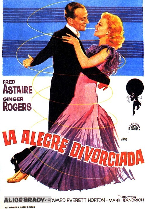 The Gay Divorcee - Spanish Movie Poster
