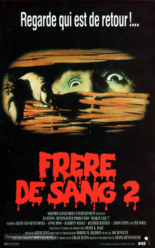 Basket Case 2 - French VHS movie cover