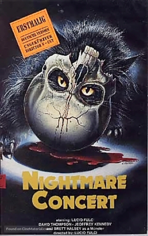 Un gatto nel cervello - VHS movie cover